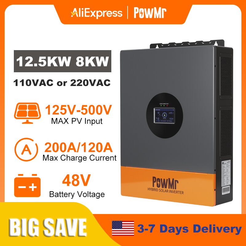 PowMr 12.5KW 8KW Split Phase I - Drone Solar Charger 评论和价格