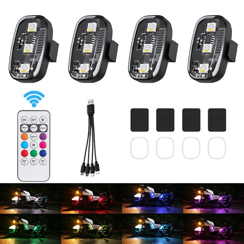 Drone Motorcycle RGB LED Strob - Drone Strobe Light 评论和价格